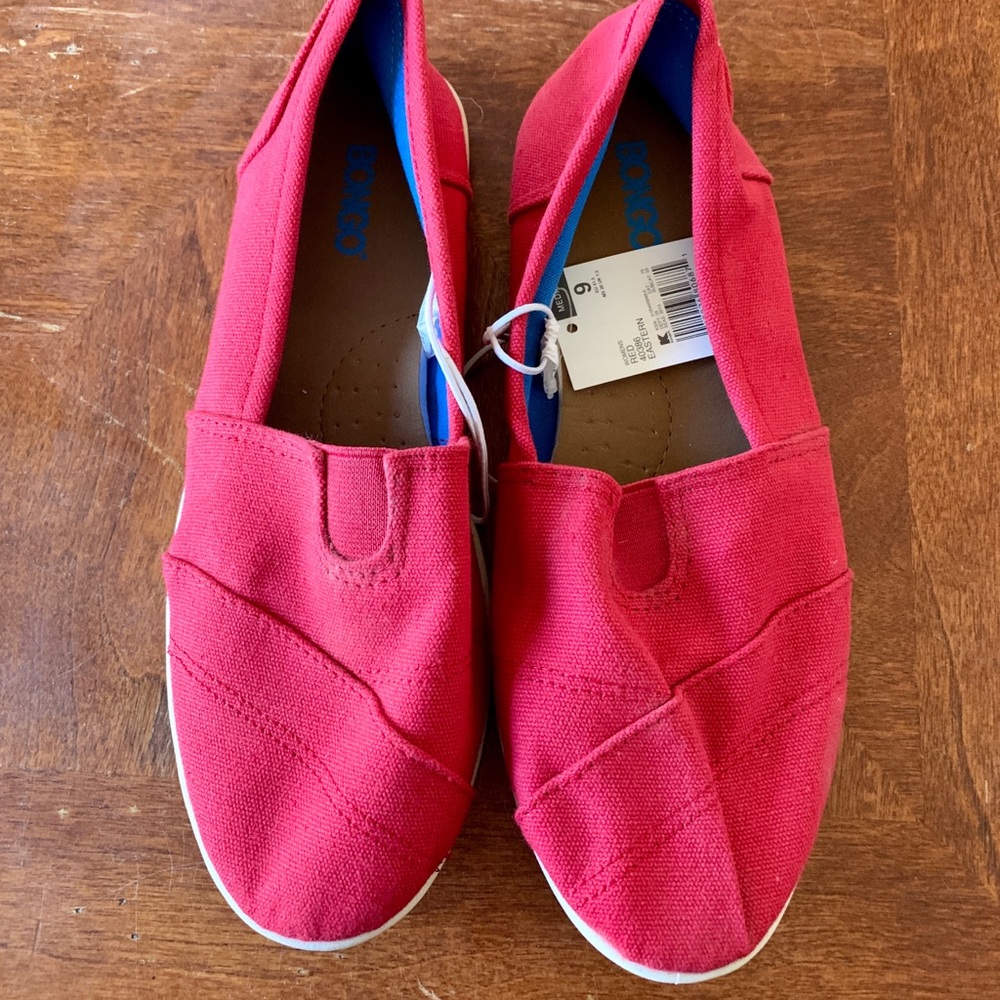Bongo Red Slip Ons